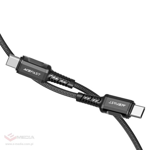 Kabel Acefast C1-03 USB-C - USB-C PD QC 60W 3A 480Mb/s 1,2m - czarny