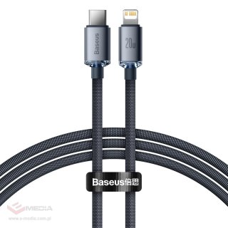 Kabel Baseus CAJY000201 Lightning - USB-C PD QC 20W 480Mb/s 1,2m - czarny