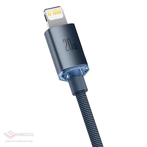 Kabel Baseus CAJY000201 Lightning - USB-C PD QC 20W 480Mb/s 1,2m - czarny