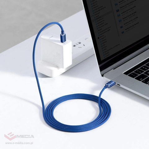 Kabel Baseus CAJY000703 USB-C - USB-C PD 100W 480Mb/s 2m - niebieski