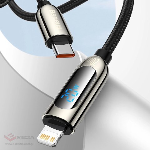 Kabel Baseus CATLSK-A01 Lightning - USB-C PD 20W 480Mb/s 2m - czarny