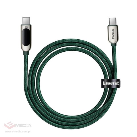 Kabel Baseus CATSK-C06 USB-C - USB-C PD QC 100W 5A 480Mb/s 2m - zielony