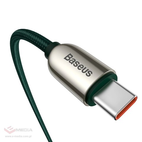 Kabel Baseus CATSK-C06 USB-C - USB-C PD QC 100W 5A 480Mb/s 2m - zielony