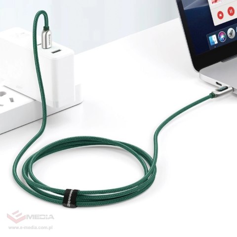 Kabel Baseus CATSK-C06 USB-C - USB-C PD QC 100W 5A 480Mb/s 2m - zielony