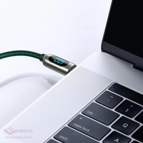 Kabel Baseus CATSK-C06 USB-C - USB-C PD QC 100W 5A 480Mb/s 2m - zielony