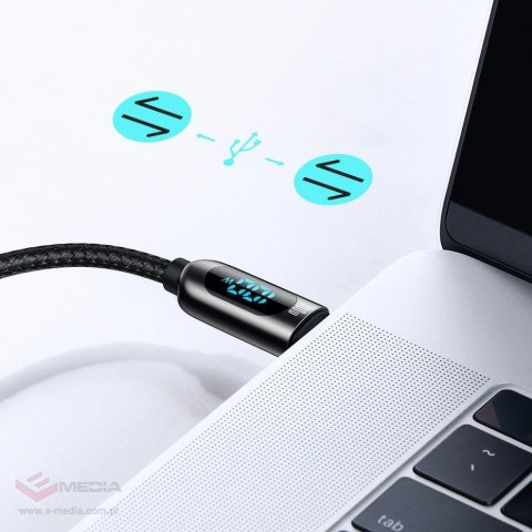 Kabel Baseus CATSK-C06 USB-C - USB-C PD QC 100W 5A 480Mb/s 2m - zielony