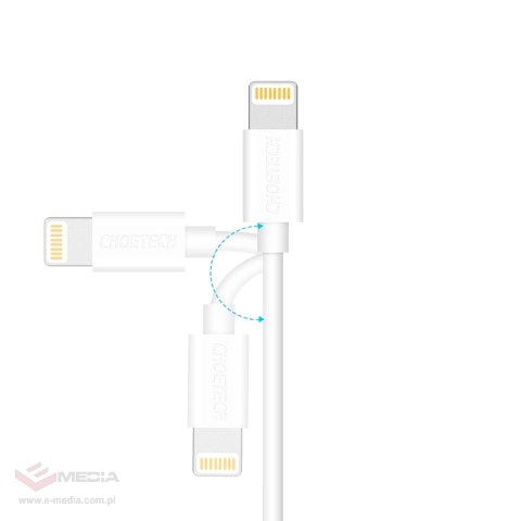 Kabel Choetech IP0027 USB-A - Lightning MFi 1.8m - biały