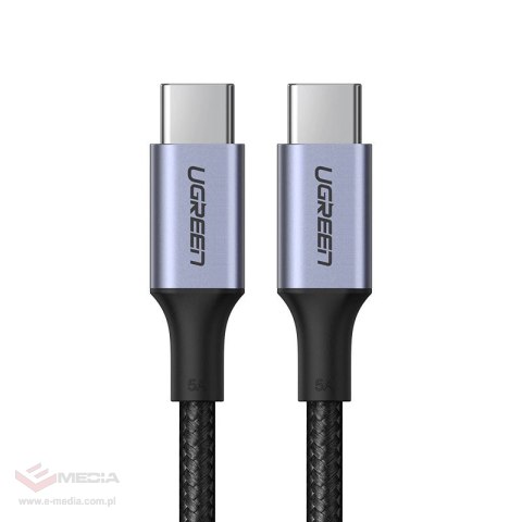 Kabel Ugreen US316 90120 USB-C - USB-C PD QC FCP 100W 5A 480Mb/s 3m - szary