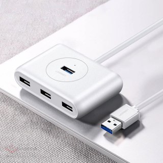 Ugreen wielofunkcyjny HUB USB - 4 x USB 3.0 1m biały (CR113)