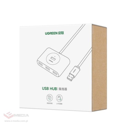 Ugreen wielofunkcyjny HUB USB - 4 x USB 3.0 1m biały (CR113)