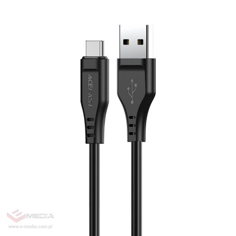 Acefast kabel USB - USB Typ C 1,2m, 3A czarny (C3-04 black)