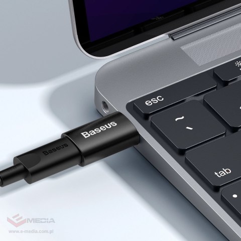 Baseus Ingenuity Series Mini przejściówka adapter USB 3.1 OTG do USB Typ C czarny (ZJJQ000101)