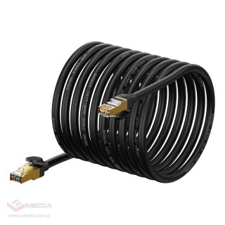 Baseus Speed Seven szybki kabel sieciowy RJ45 10Gbps 20m czarny (WKJS010901)