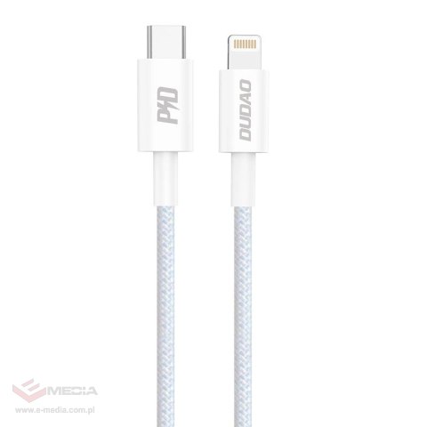 Dudao L6E kabel USB Typ C - Lightning PD 20W 1m biały (L6E)