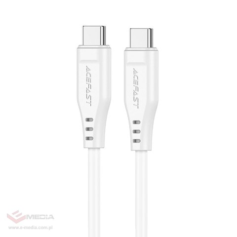 Kabel Acefast C3-03 USB-C - USB-C PD QC 60W 3A 480Mb/s 1,2m - biały