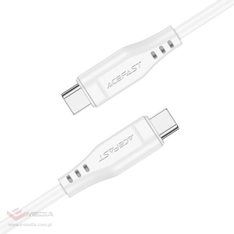 Kabel Acefast C3-03 USB-C - USB-C PD QC 60W 3A 480Mb/s 1,2m - biały