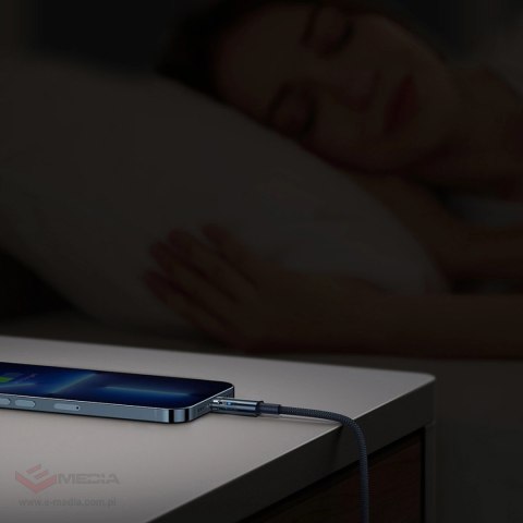 Kabel Baseus CATS000003 Lightning - USB-C 20W 480Mb/s 1m - niebieski