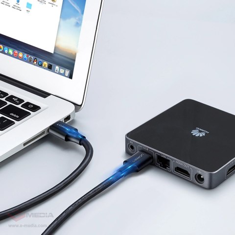 Kabel Ugreen US128 90576 USB-A 3.0 / USB-A 3.0 5Gb/s 3m - czarny