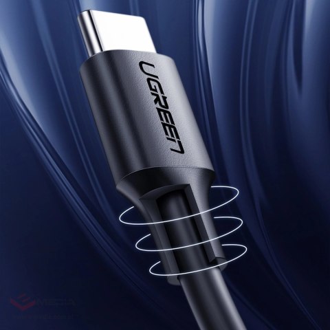 Kabel Ugreen US286 USB-C - USB-C PD QC 3A 480Mb/s 2m - czarny