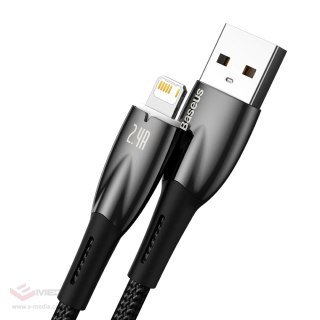 Baseus Glimmer Series kabel USB-A - Lightning 480Mb/s 2.4A 2m czarny