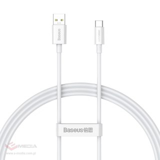 Baseus Superior Series kabel SUPERVOOC USB-A do USB-C 65W 1m biały