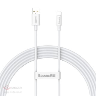 Baseus Superior Series kabel do szybkiego ładowania USB-A - USB-C 100W 480Mb/s 2m biały
