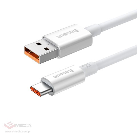 Baseus Superior Series kabel do szybkiego ładowania USB-A - USB-C 100W 480Mb/s 2m biały