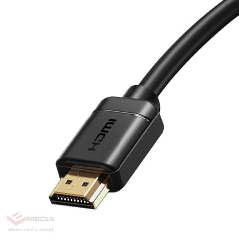 Baseus kabel przewód HDMI 2.0 0.75m czarny (WKGQ030201)