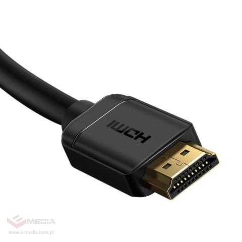 Baseus kabel przewód HDMI 2.0 0.75m czarny (WKGQ030201)