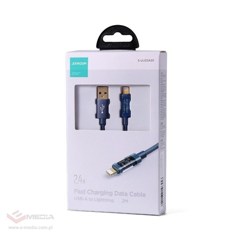 Kabel Joyroom S-UL012A20 USB-A / Lightning 2.4A 20W 2m - niebieski