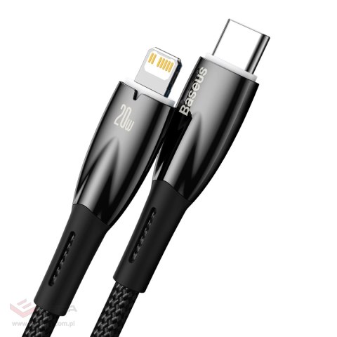 Kabel Baseus CADH000101 Lightning - USB-C PD 20W 480Mb/s 2m - czarny