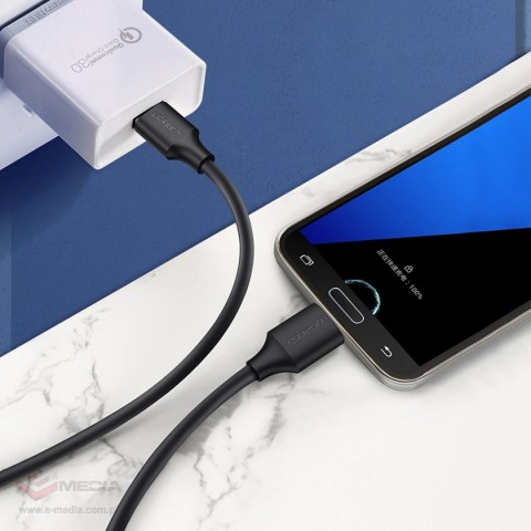 Kabel Ugreen US130 10843 USB-A 3.0 - micro USB-B 2m - czarny