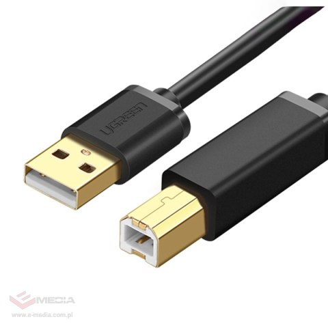 Kabel Ugreen US210 10372 do drukarki USB-A 3.0 / USB-B 5Gbps 2m - czarny