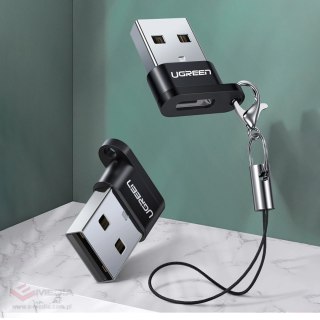 Adapter Ugreen US280 50568 USB-C 3.1 (żeński) / USB-A 2.0 (męski) - czarny