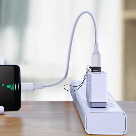 Adapter Ugreen US280 50568 USB-C 3.1 (żeński) / USB-A 2.0 (męski) - czarny