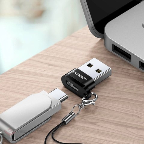 Adapter Ugreen US280 50568 USB-C 3.1 (żeński) / USB-A 2.0 (męski) - czarny