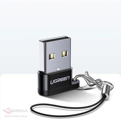 Adapter Ugreen US280 50568 USB-C 3.1 (żeński) / USB-A 2.0 (męski) - czarny