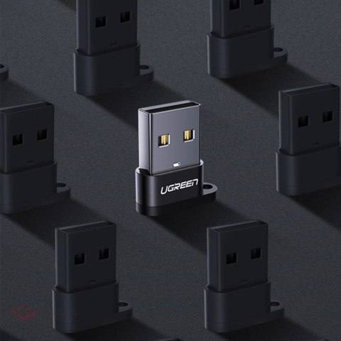 Adapter Ugreen US280 50568 USB-C 3.1 (żeński) / USB-A 2.0 (męski) - czarny