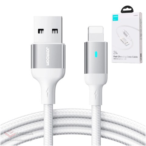 Kabel Joyroom Extraordinary Series A10 USB-A / Lightning 2.4A 1.2 m - biały