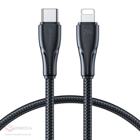 Kabel Joyroom Surpass Series A11 Lightning / USB-C 20W 0.25 m - czarny