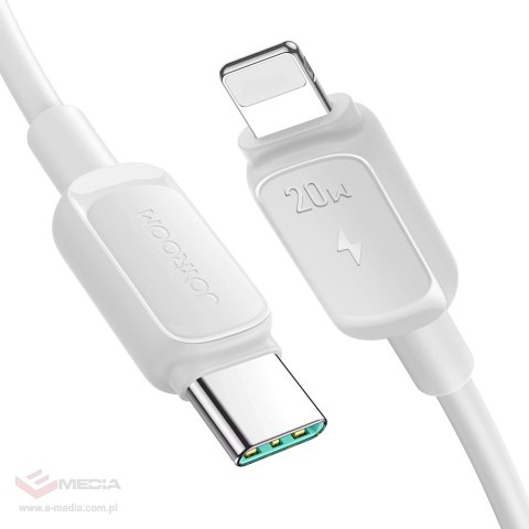 Kabel Joyroom Multi-Color Series A14 USB-C / Lightning 20W 1.2 m - biały