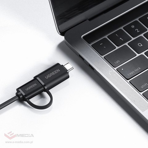 Ugreen HUB 4w1 USB-C - 4xUSB 3.0 5Gb/s 1m czarny (CR113)