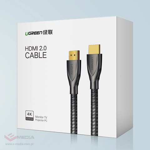 Ugreen kabel HDMI 2.0 4K UHD 2m czarny (HD131)