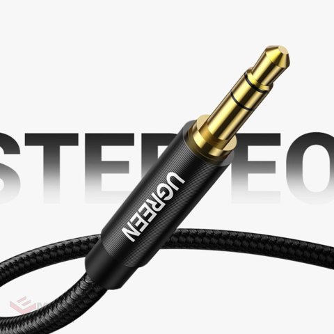 Ugreen kabel audio AUX wtyczka prosta minijack 3,5 mm 3m niebieski (AV112)