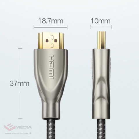 Ugreen kabel przewód HDMI 2.0 4K 60Hz 1m szary (HD131)