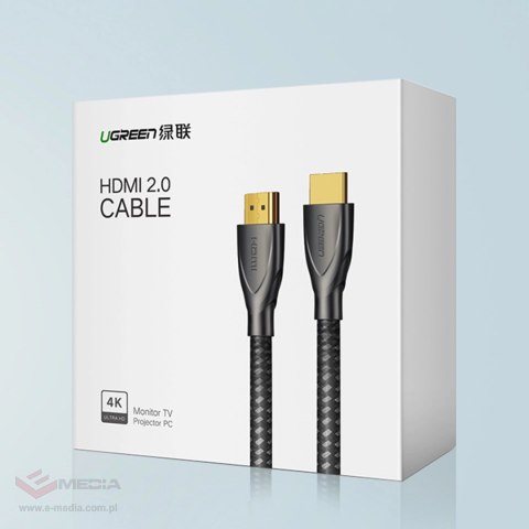 Ugreen kabel przewód HDMI 2.0 4K 60Hz 1m szary (HD131)