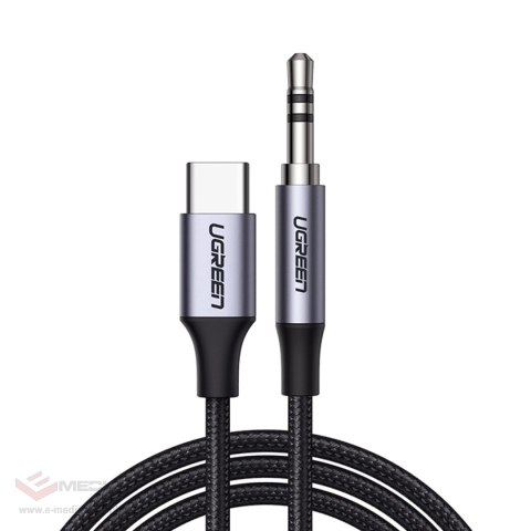 Ugreen kabel przewód USB C - mini jack 3.5mm 1m szary (AV143)