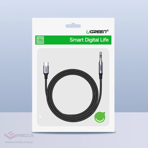 Ugreen kabel przewód USB C - mini jack 3.5mm 1m szary (AV143)