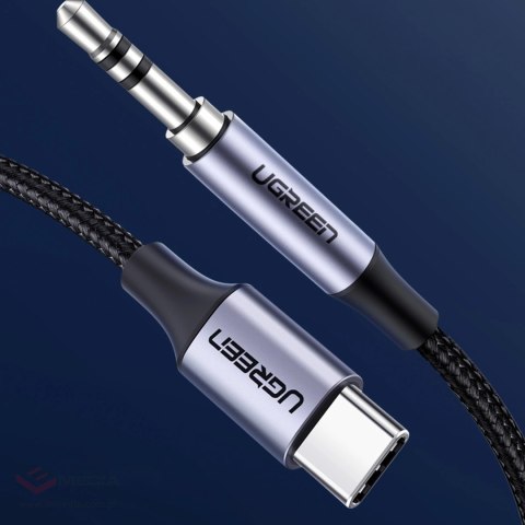 Ugreen kabel przewód USB C - mini jack 3.5mm 1m szary (AV143)