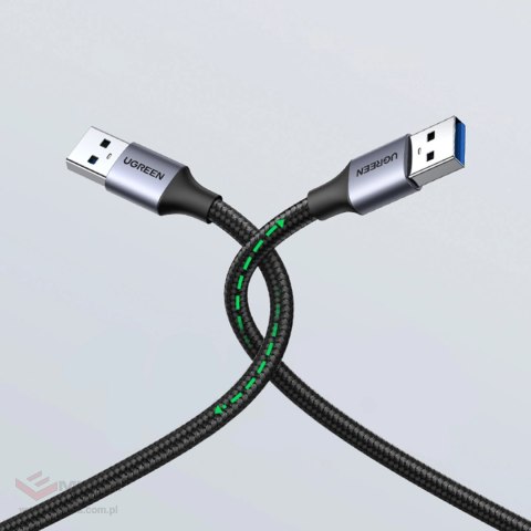 Ugreen kabel przewód USB - USB 3.0 5Gb/s 0.5m szary (US373)